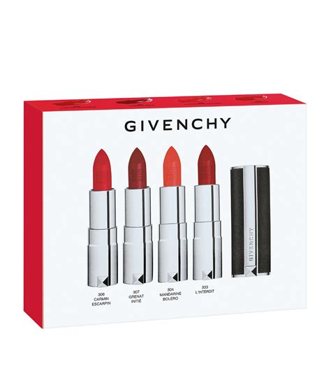 givenchy le rouge mini 5 pc set|Givenchy Le Rouge Mini Lipstick Set • Lip Palette Review.